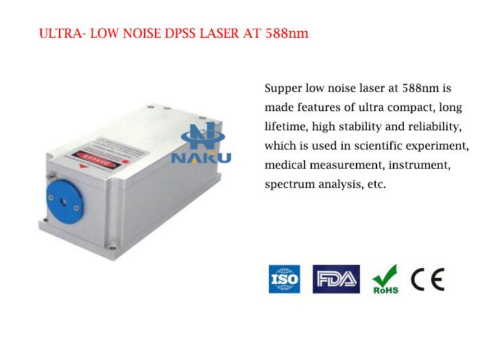 588nm  Low Noise DPSS Yellow Laser 1~200mW